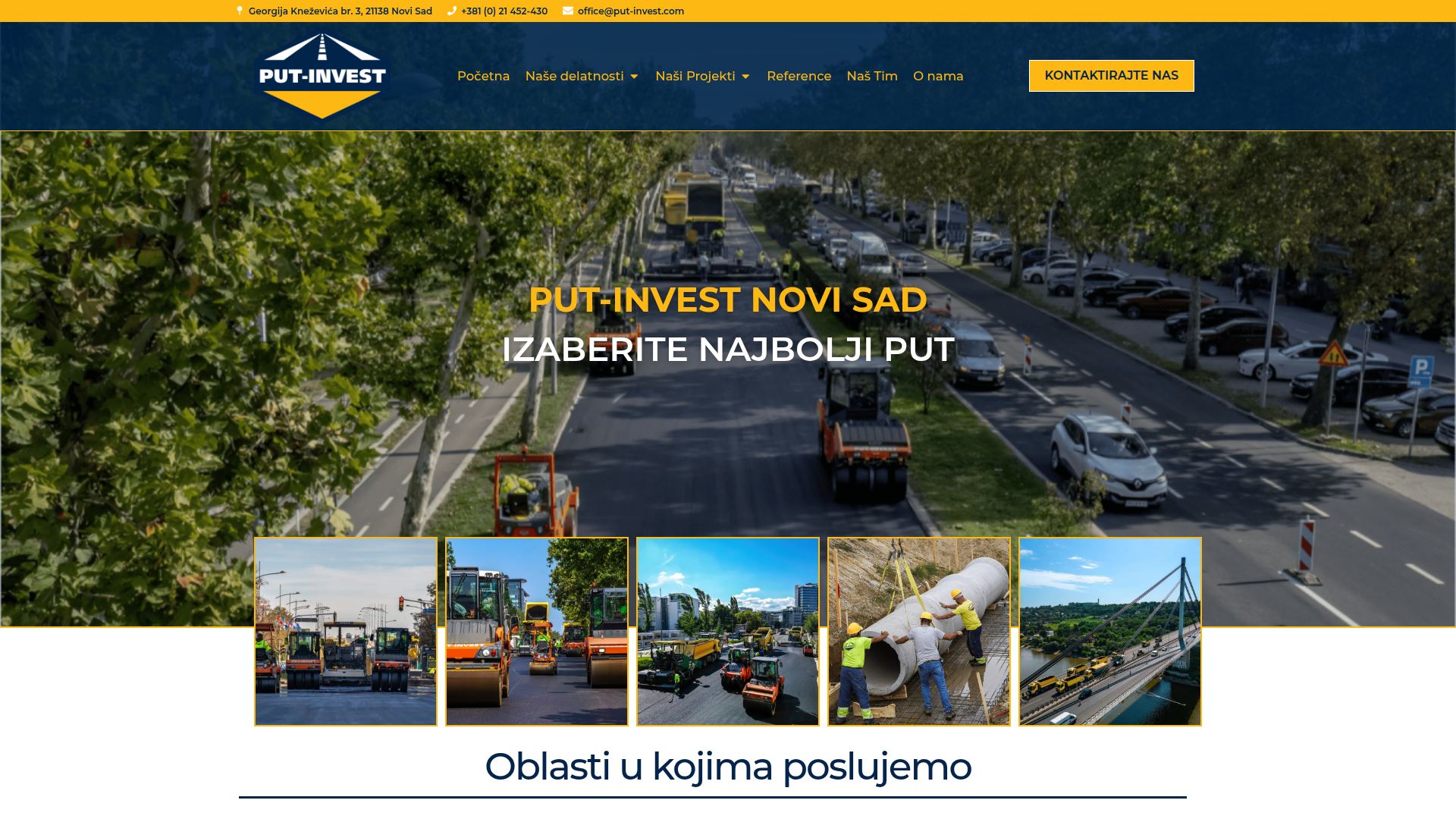 Put-Invest DOO Novi Sad - snimak ekrana studije slučaja
